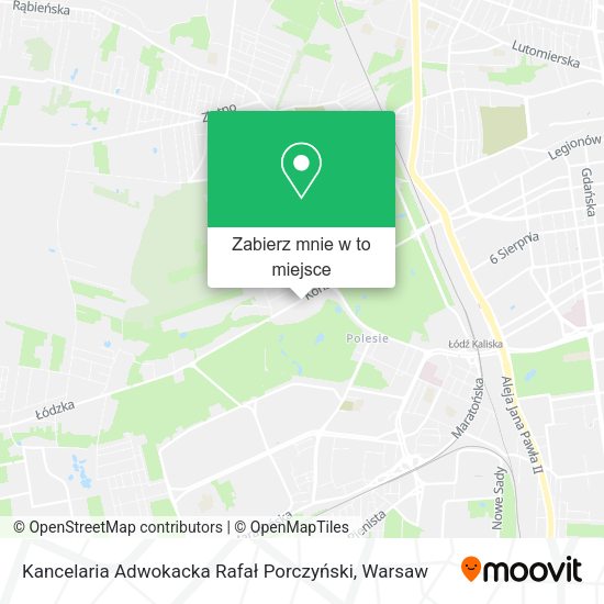 Mapa Kancelaria Adwokacka Rafał Porczyński