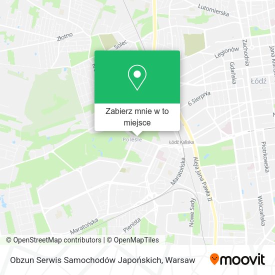 Mapa Obzun Serwis Samochodów Japońskich