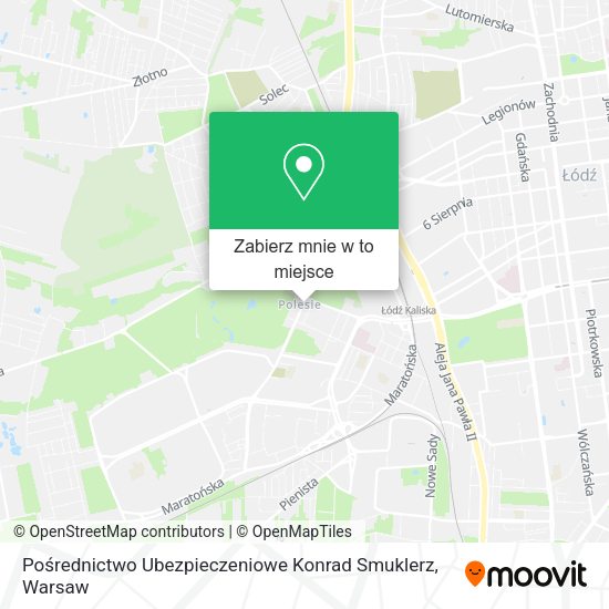 Mapa Pośrednictwo Ubezpieczeniowe Konrad Smuklerz