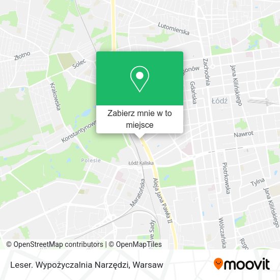 Mapa Leser. Wypożyczalnia Narzędzi