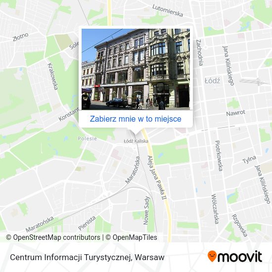 Mapa Centrum Informacji Turystycznej