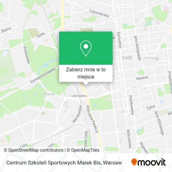 Mapa Centrum Szkoleń Sportowych Marek Bis