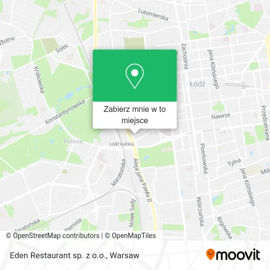 Mapa Eden Restaurant sp. z o.o.