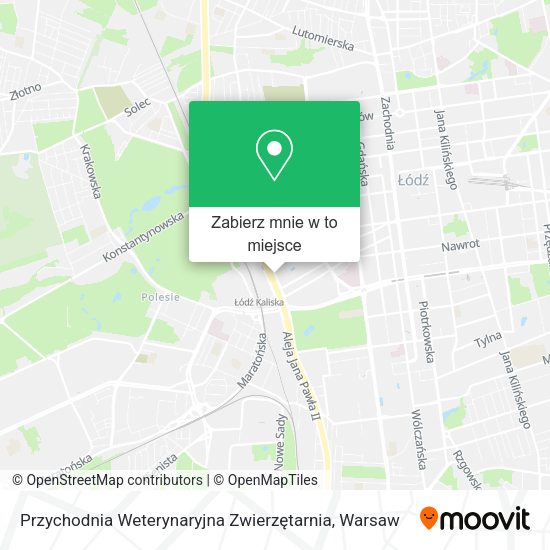 Mapa Przychodnia Weterynaryjna Zwierzętarnia