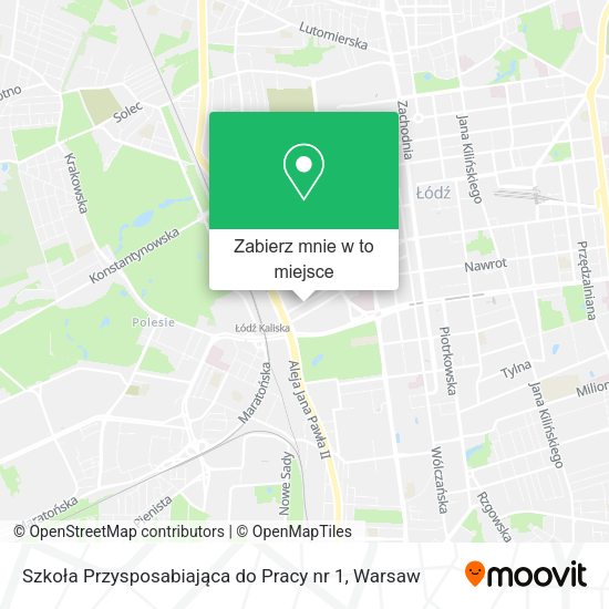 Mapa Szkoła Przysposabiająca do Pracy nr 1