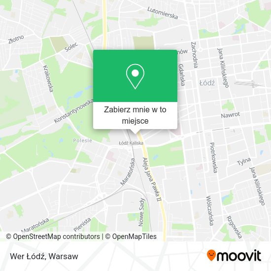 Mapa Wer Łódź