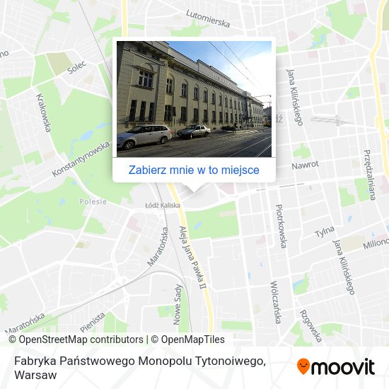 Mapa Fabryka Państwowego Monopolu Tytonoiwego