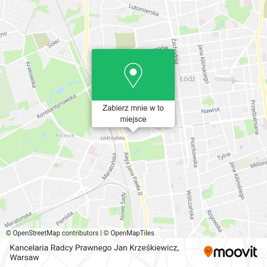 Mapa Kancelaria Radcy Prawnego Jan Krześkiewicz