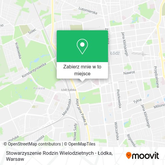 Mapa Stowarzyszenie Rodzin Wielodzietnych - Łódka