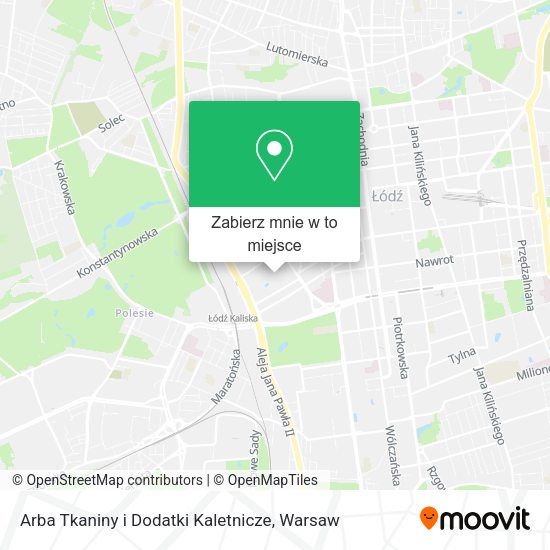 Mapa Arba Tkaniny i Dodatki Kaletnicze