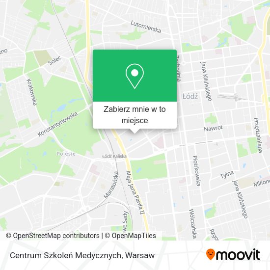 Mapa Centrum Szkoleń Medycznych