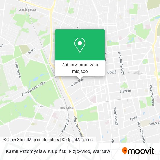 Mapa Kamil Przemysław Klupiński Fizjo-Med