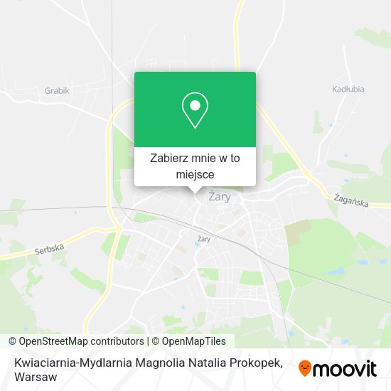 Mapa Kwiaciarnia-Mydlarnia Magnolia Natalia Prokopek