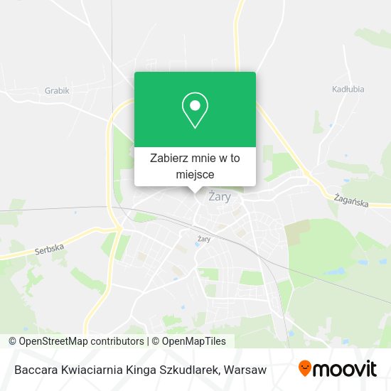 Mapa Baccara Kwiaciarnia Kinga Szkudlarek