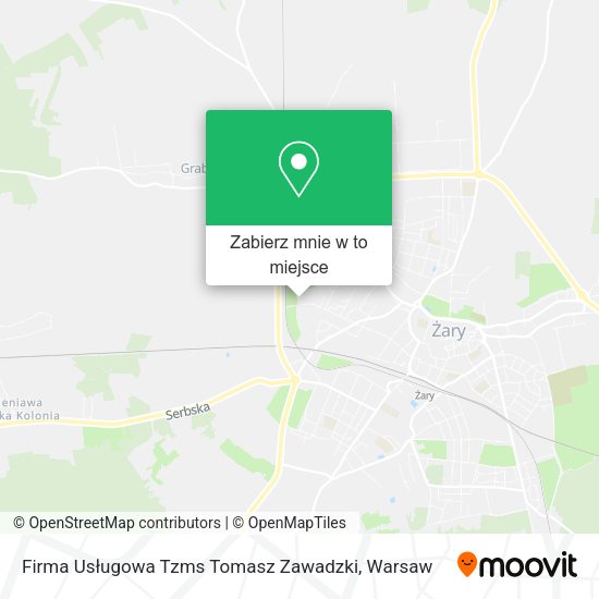 Mapa Firma Usługowa Tzms Tomasz Zawadzki