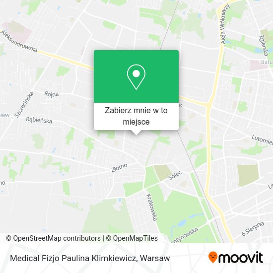 Mapa Medical Fizjo Paulina Klimkiewicz