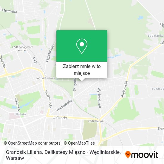 Mapa Granosik Liliana. Delikatesy Mięsno - Wędliniarskie