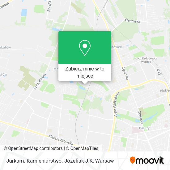 Mapa Jurkam. Kamieniarstwo. Józefiak J.K