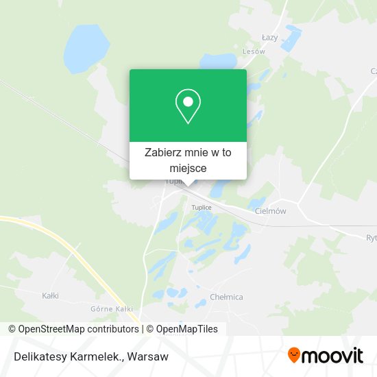 Mapa Delikatesy Karmelek.