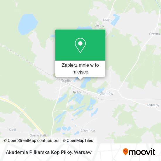 Mapa Akademia Piłkarska Kop Piłkę