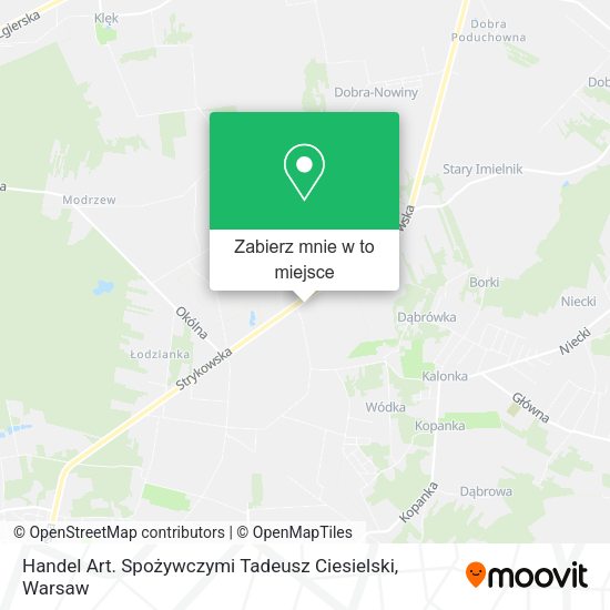 Mapa Handel Art. Spożywczymi Tadeusz Ciesielski