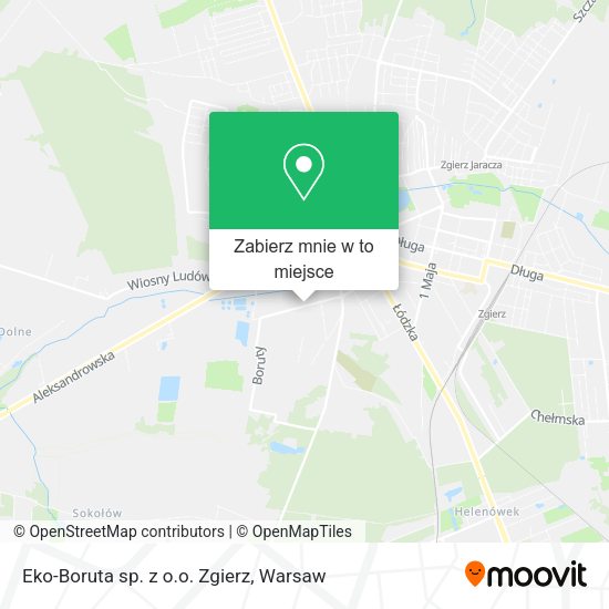 Mapa Eko-Boruta sp. z o.o. Zgierz