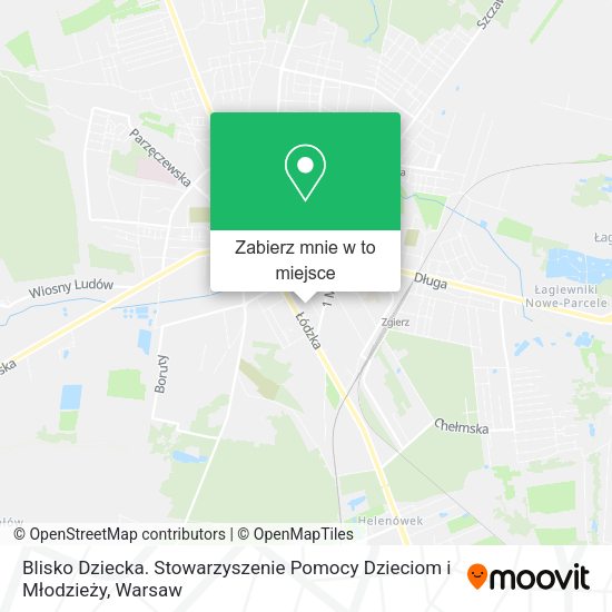 Mapa Blisko Dziecka. Stowarzyszenie Pomocy Dzieciom i Młodzieży