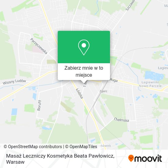 Mapa Masaż Leczniczy Kosmetyka Beata Pawłowicz