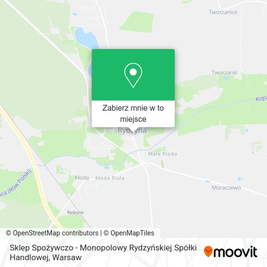 Mapa Sklep Spożywczo - Monopolowy Rydzyńskiej Spółki Handlowej