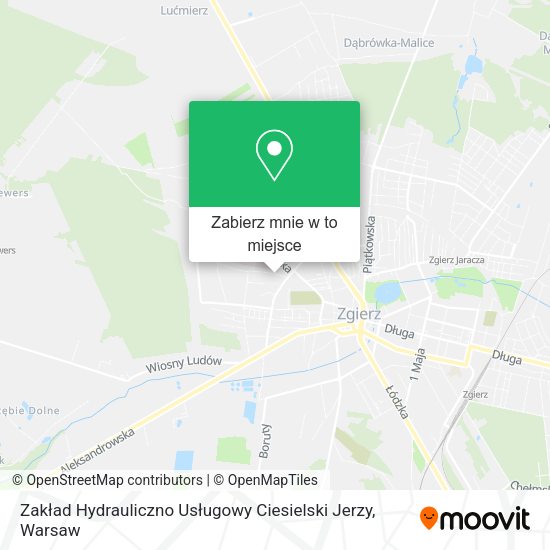 Mapa Zakład Hydrauliczno Usługowy Ciesielski Jerzy