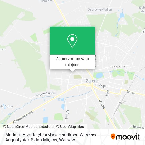 Mapa Medium Przedsiębiorstwo Handlowe Wiesław Augustyniak Sklep Mięsny