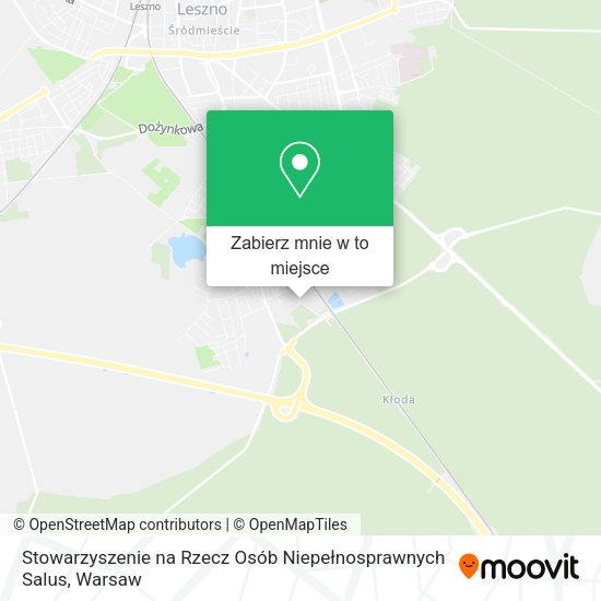 Mapa Stowarzyszenie na Rzecz Osób Niepełnosprawnych Salus