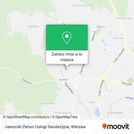 Mapa Jaworski Zenon Usługi Geodezyjne