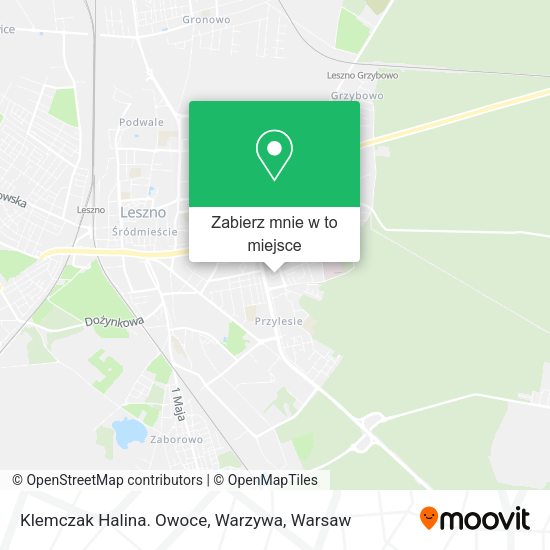 Mapa Klemczak Halina. Owoce, Warzywa