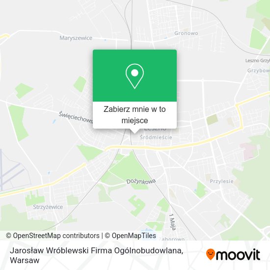 Mapa Jarosław Wróblewski Firma Ogólnobudowlana