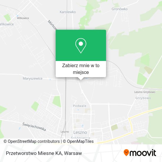 Mapa Przetworstwo Miesne KA