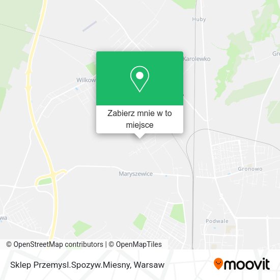 Mapa Sklep Przemysl.Spozyw.Miesny