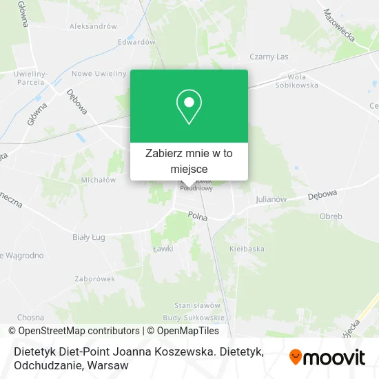 Mapa Dietetyk Diet-Point Joanna Koszewska. Dietetyk, Odchudzanie