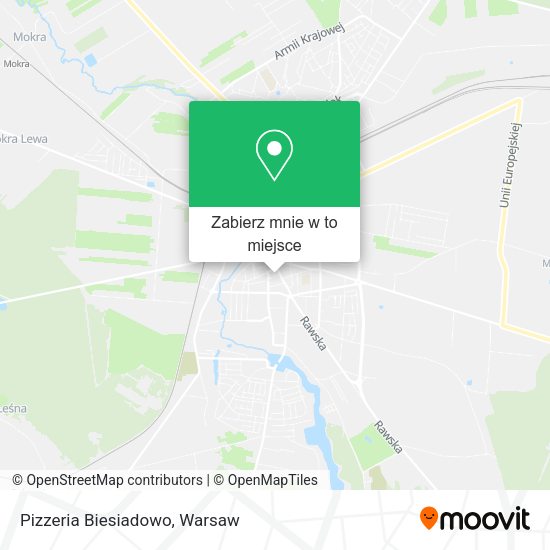 Mapa Pizzeria Biesiadowo