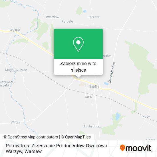 Mapa Pomwitrus. Zrzeszenie Producentów Owoców i Warzyw