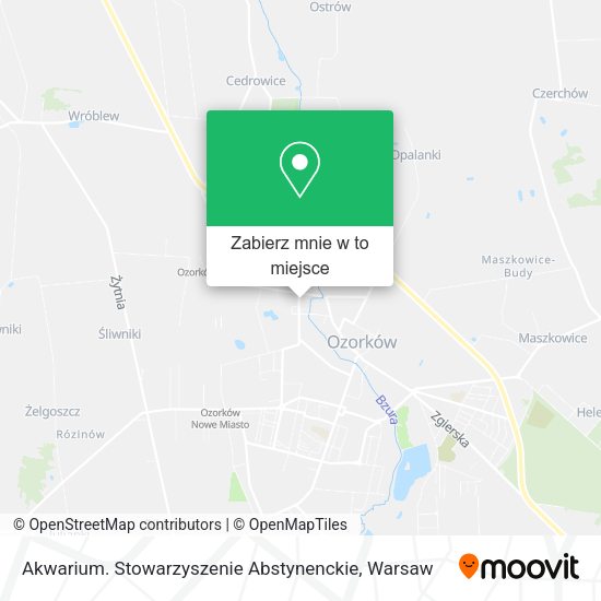 Mapa Akwarium. Stowarzyszenie Abstynenckie