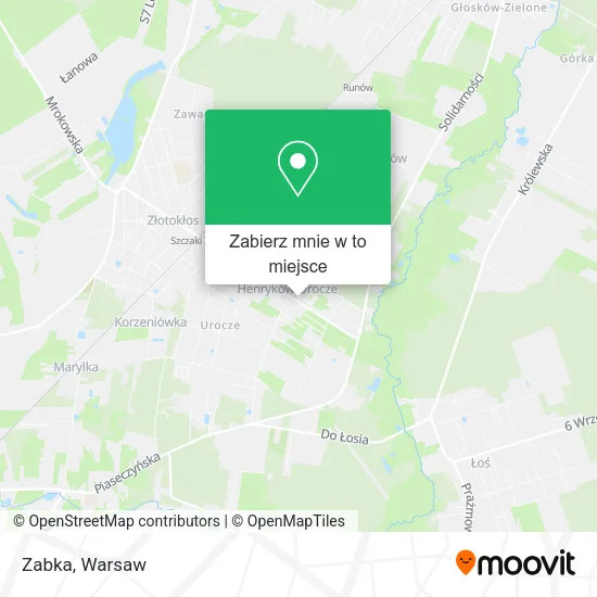 Mapa Zabka