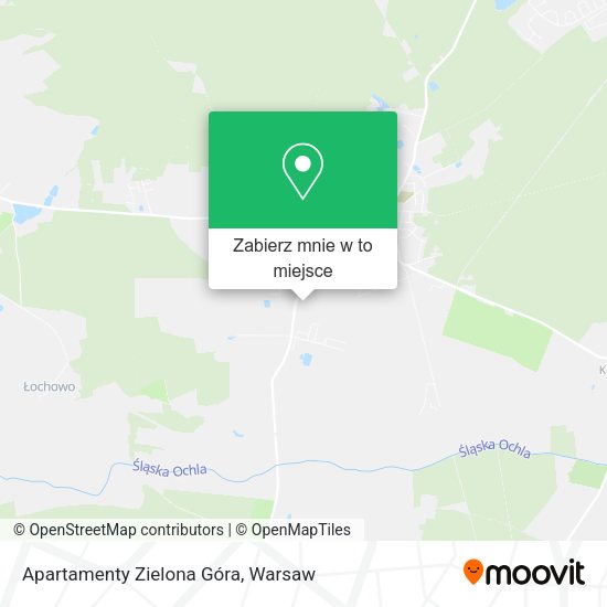 Mapa Apartamenty Zielona Góra