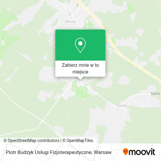 Mapa Piotr Budzyk Usługi Fizjoterapeutyczne