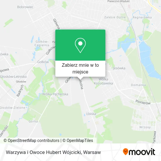 Mapa Warzywa i Owoce Hubert Wójcicki