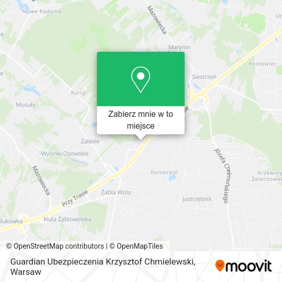 Mapa Guardian Ubezpieczenia Krzysztof Chmielewski