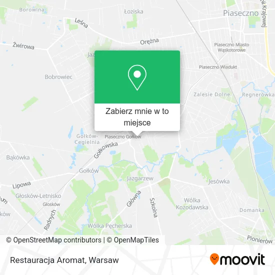 Mapa Restauracja Aromat