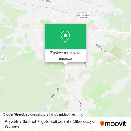 Mapa Prywatny Gabinet Fizjoterapii Jolanta Mikołajczyk