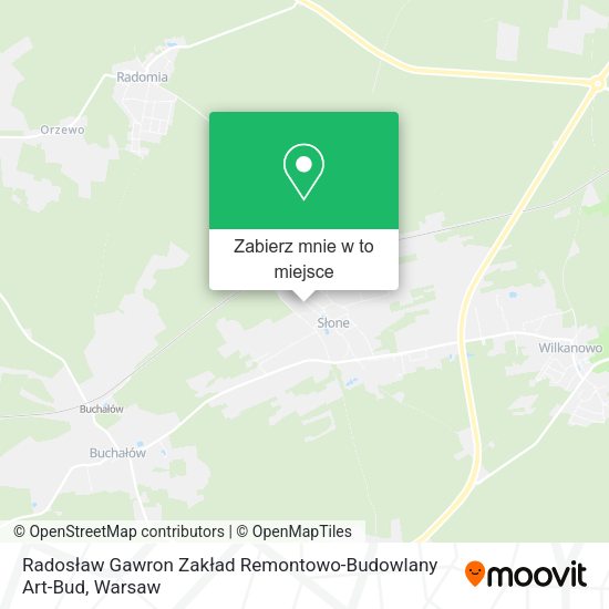 Mapa Radosław Gawron Zakład Remontowo-Budowlany Art-Bud