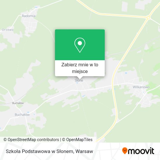 Mapa Szkoła Podstawowa w Słonem